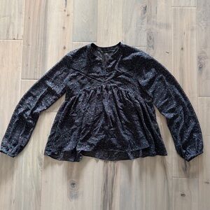 Zara Trafaluc Floral Peplum Top